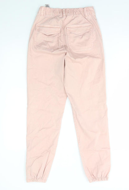 Womens UK Size 6 Marks and Spencer Regular Fit Tapered Pink Jeans