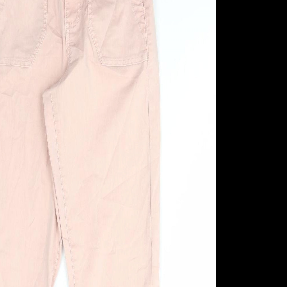 Womens UK Size 6 Marks and Spencer Regular Fit Tapered Pink Jeans
