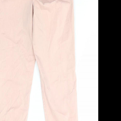 Womens UK Size 6 Marks and Spencer Regular Fit Tapered Pink Jeans