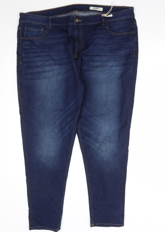 Womens UK Size 22 Marks and Spencer Regular Fit Skinny Blue Jeans