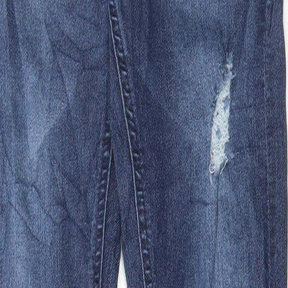 Womens UK Size 4 Marks and Spencer Regular Fit Skinny Blue Jeans