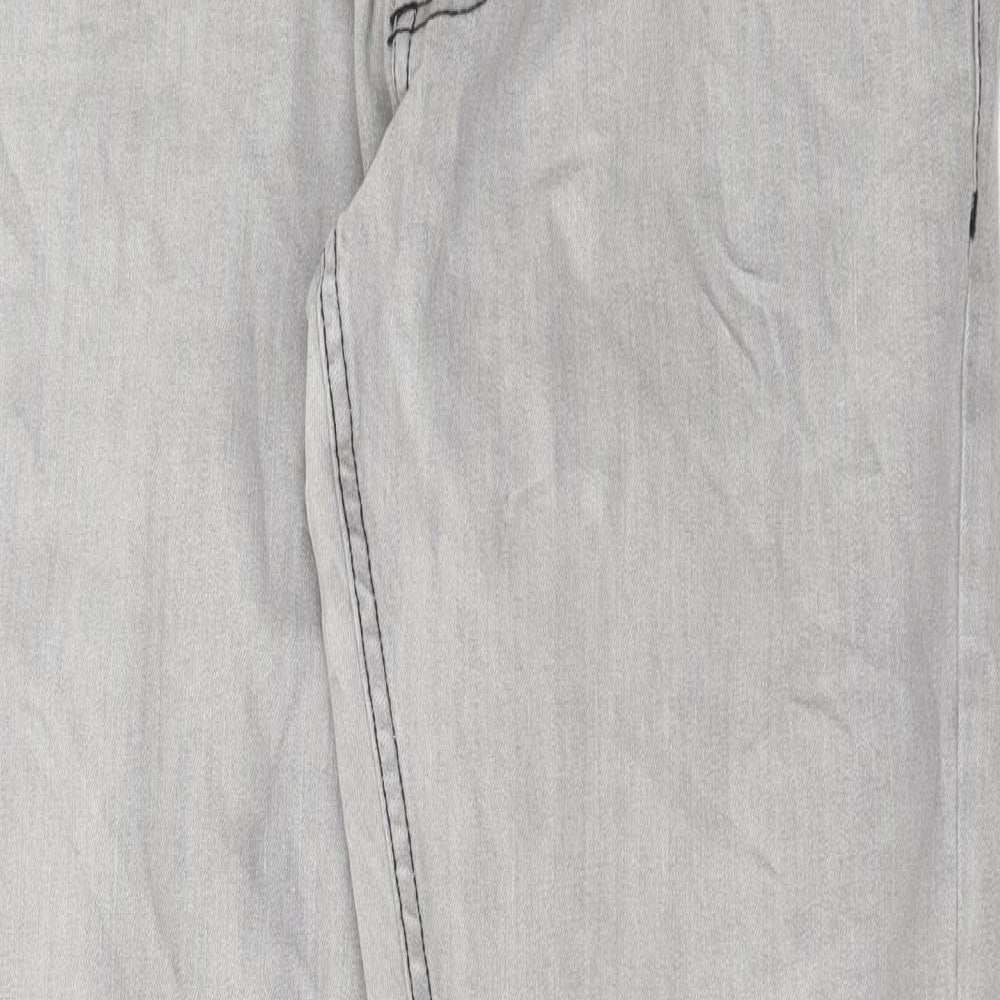 Mens UK Size 34 in Redtag Regular Fit Straight Grey Jeans
