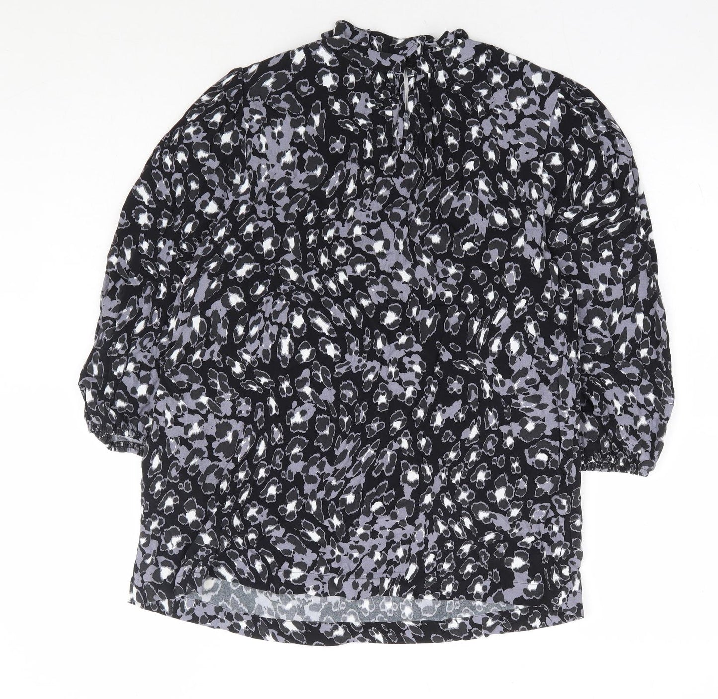 Womens UK Size 10 Marks and Spencer Black Basic Blouse