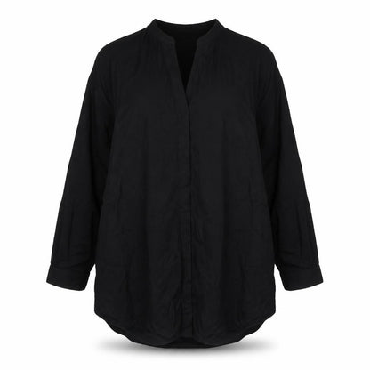 Womens UK Size 8 H&M Black Basic Blouse