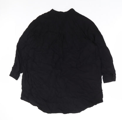 Womens UK Size 8 H&M Black Basic Blouse
