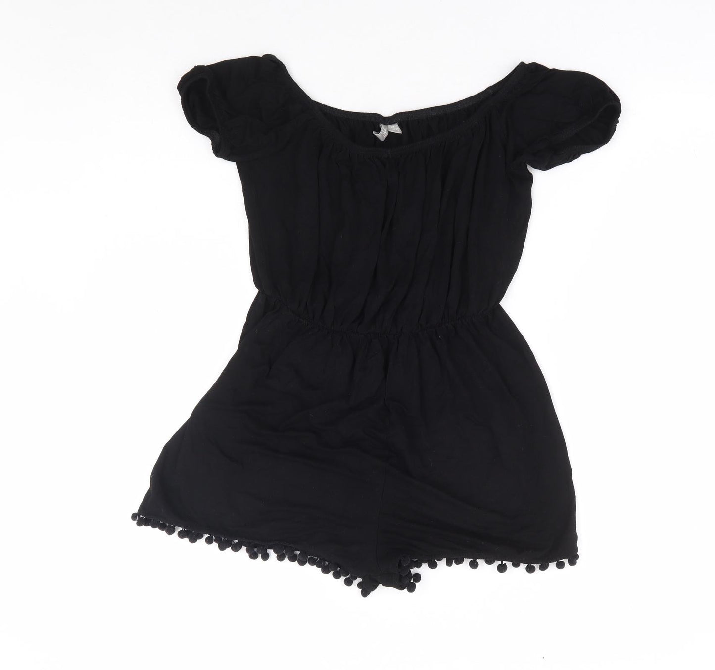 Womens UK Size 8 ASOS One-Piece Black Playsuit