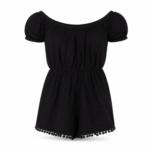 Womens UK Size 8 ASOS One-Piece Black Playsuit