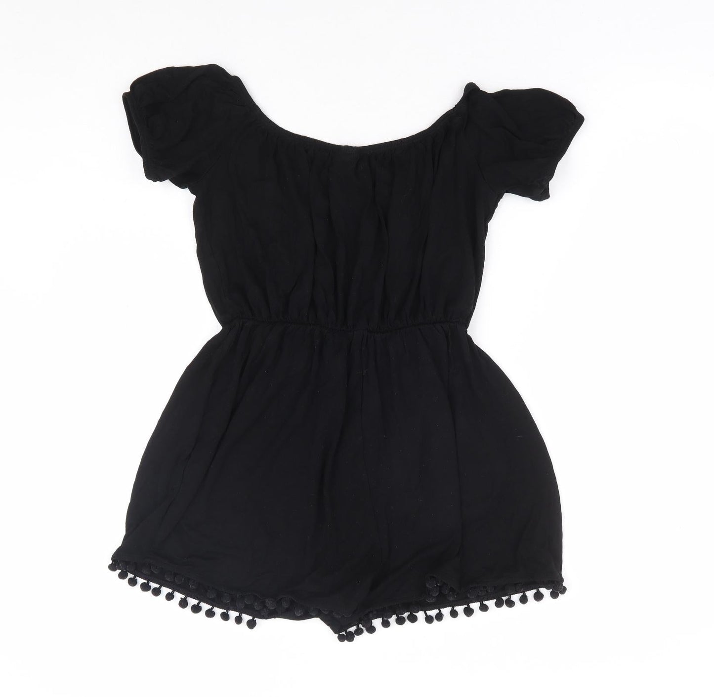 Womens UK Size 8 ASOS One-Piece Black Playsuit