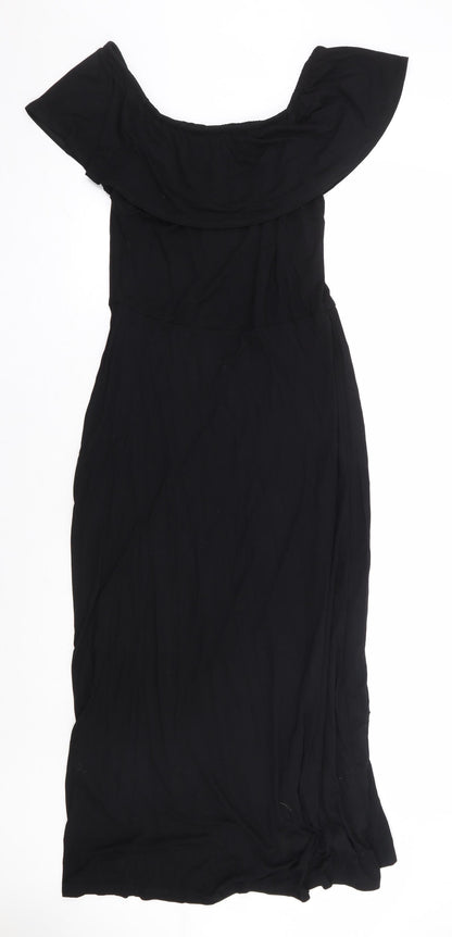 Capsule Womens Black Polyester Maxi Size S Off the Shoulder Pullover