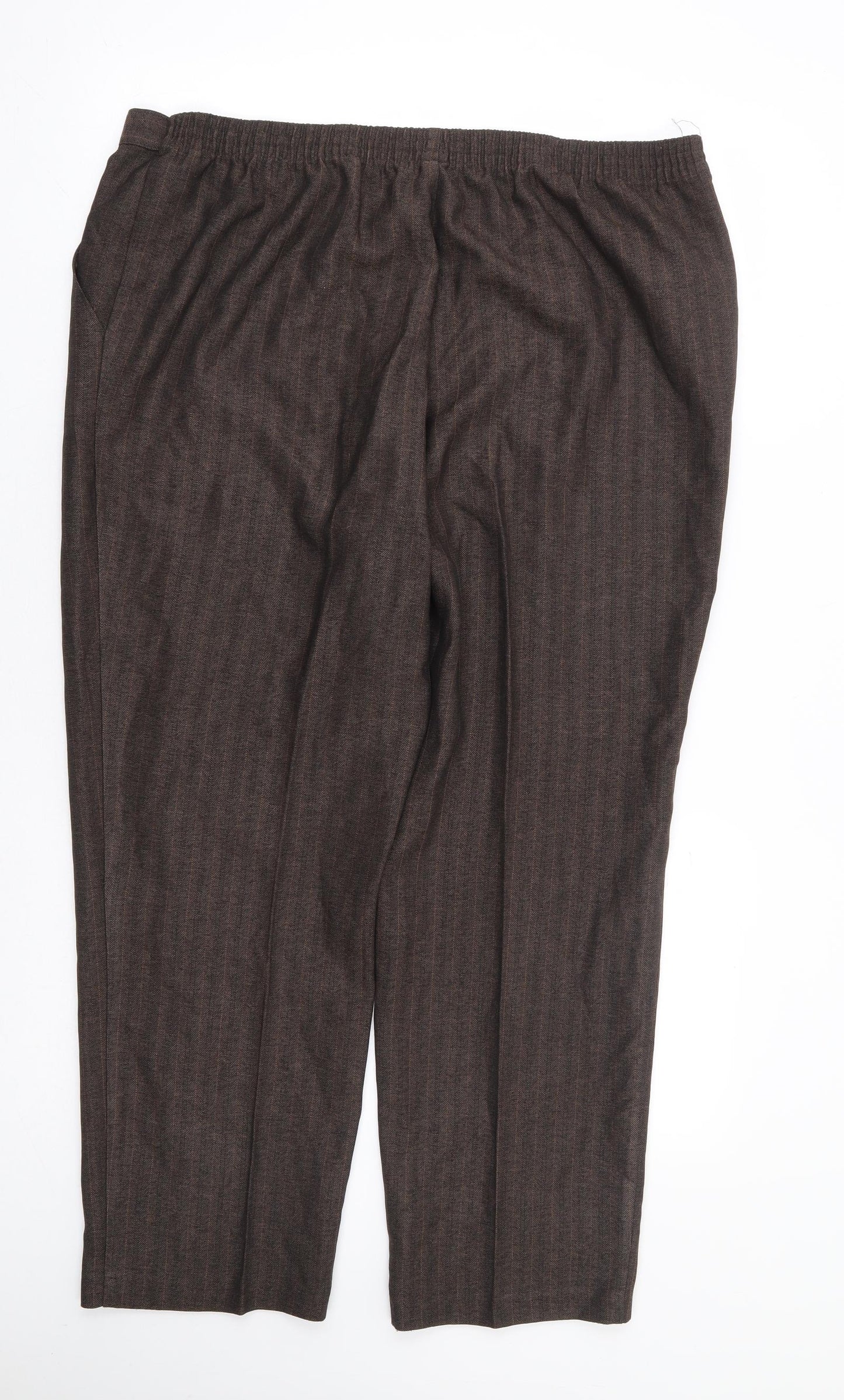 Womens UK Size 36 in Preworn Regular Fit  Brown Trousers