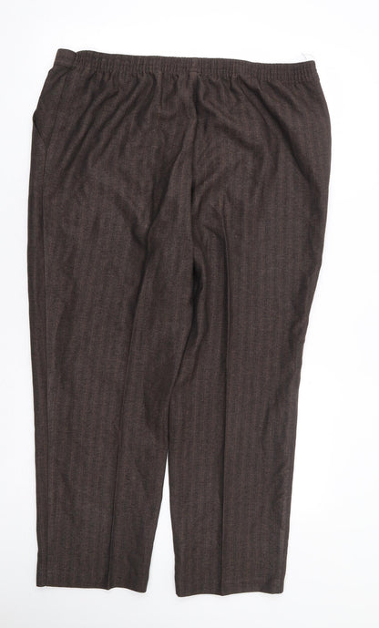 Womens UK Size 36 in Preworn Regular Fit  Brown Trousers