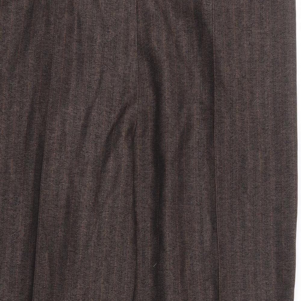 Womens UK Size 36 in Preworn Regular Fit  Brown Trousers