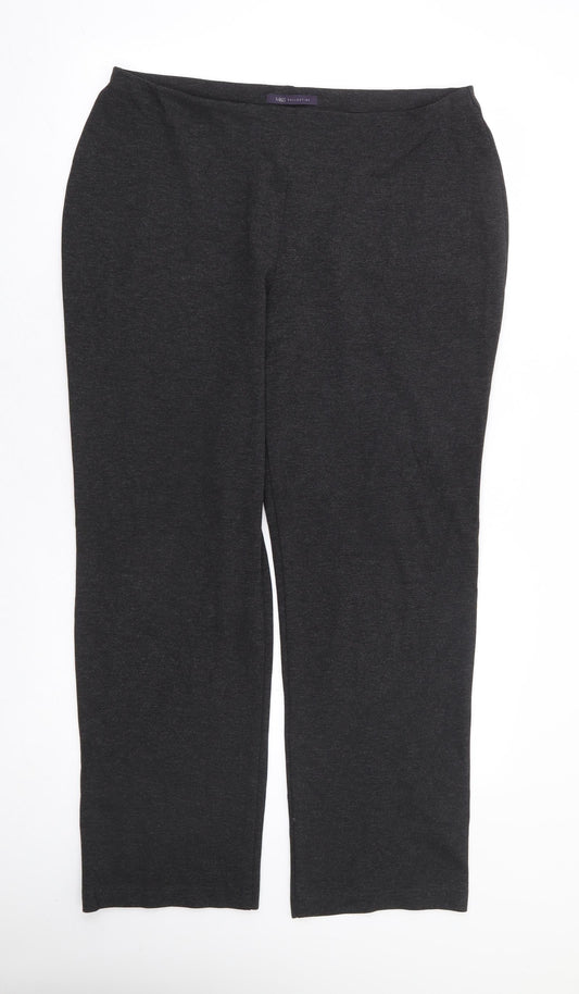 Womens UK Size 36 in Marks and Spencer Regular Fit  Grey Trousers