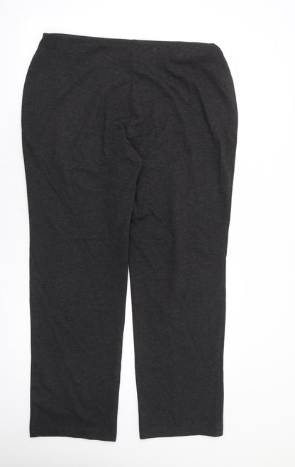 Womens UK Size 36 in Marks and Spencer Regular Fit  Grey Trousers