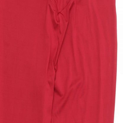 Womens UK Size XL Preworn Regular Fit  Red Trousers