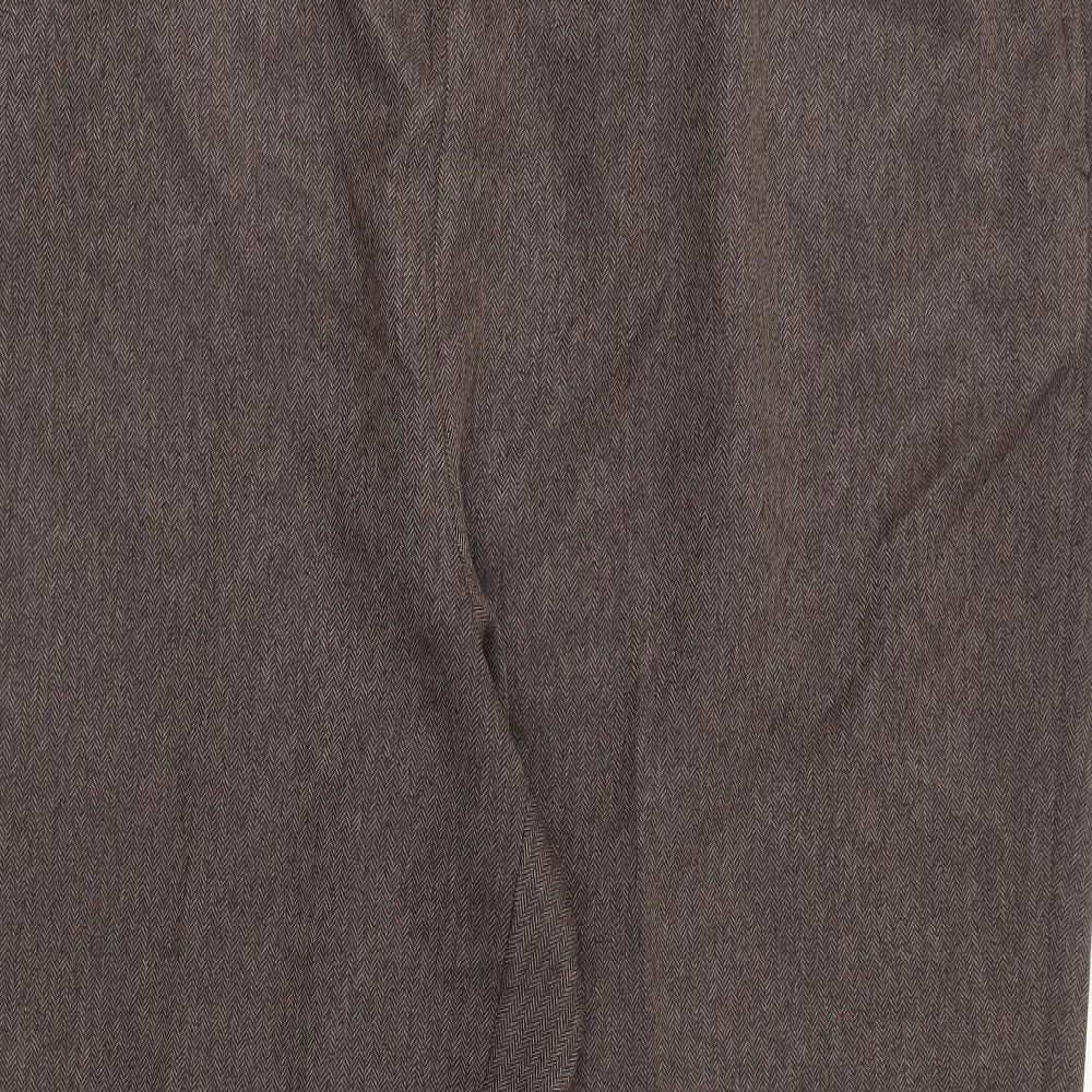 Autonomy Womens Brown Polyester Trousers Size 20 L29 in Regular