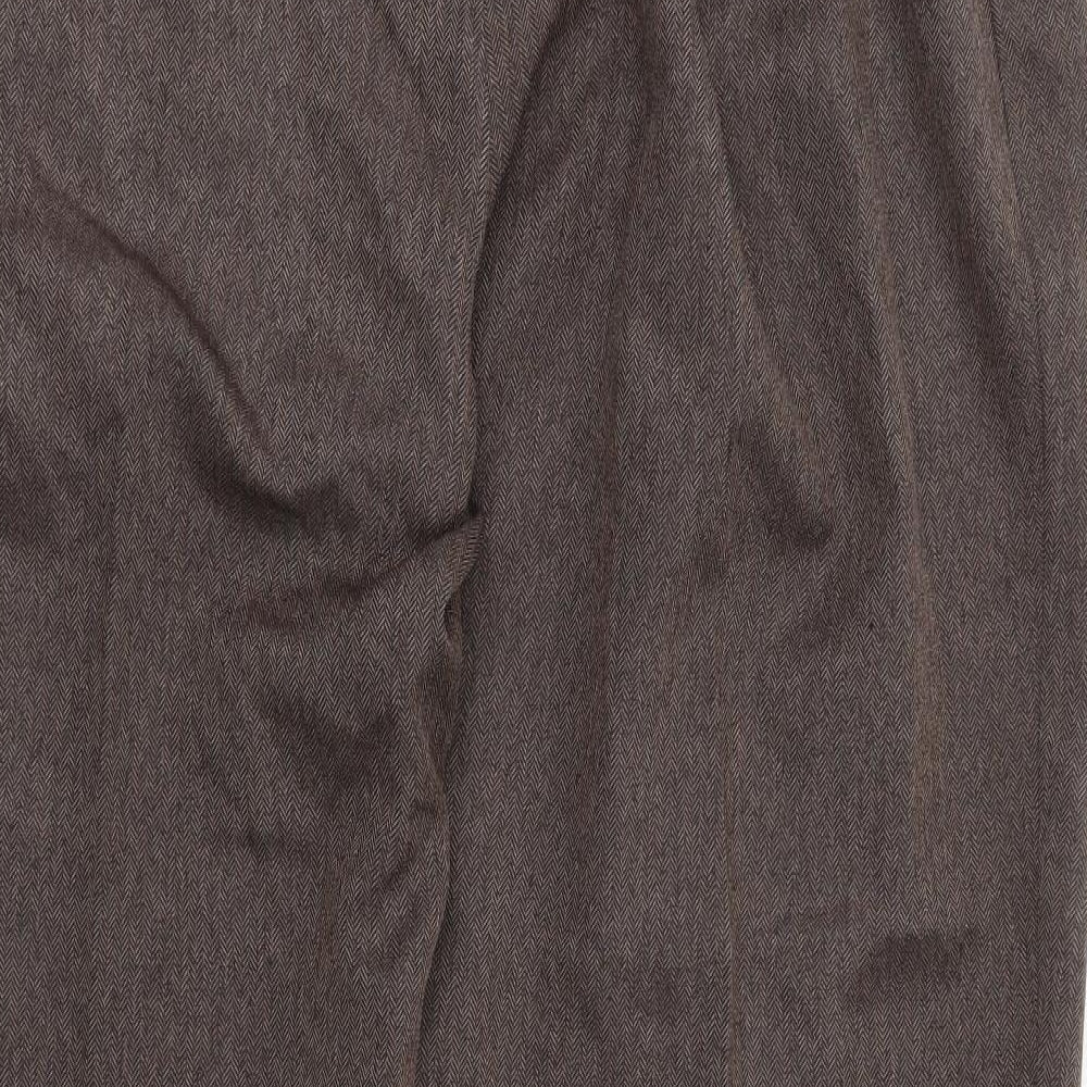 Autonomy Womens Brown Polyester Trousers Size 20 L29 in Regular
