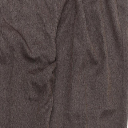 Autonomy Womens Brown Polyester Trousers Size 20 L29 in Regular