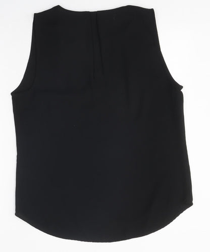 Womens UK Size 16 Peacocks Black Basic Blouse