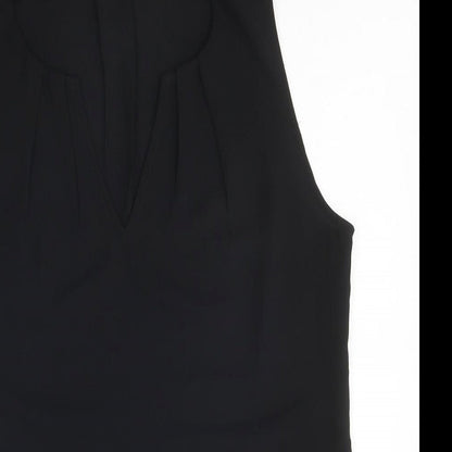 Womens UK Size 16 Peacocks Black Basic Blouse