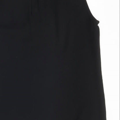 Womens UK Size 16 Peacocks Black Basic Blouse