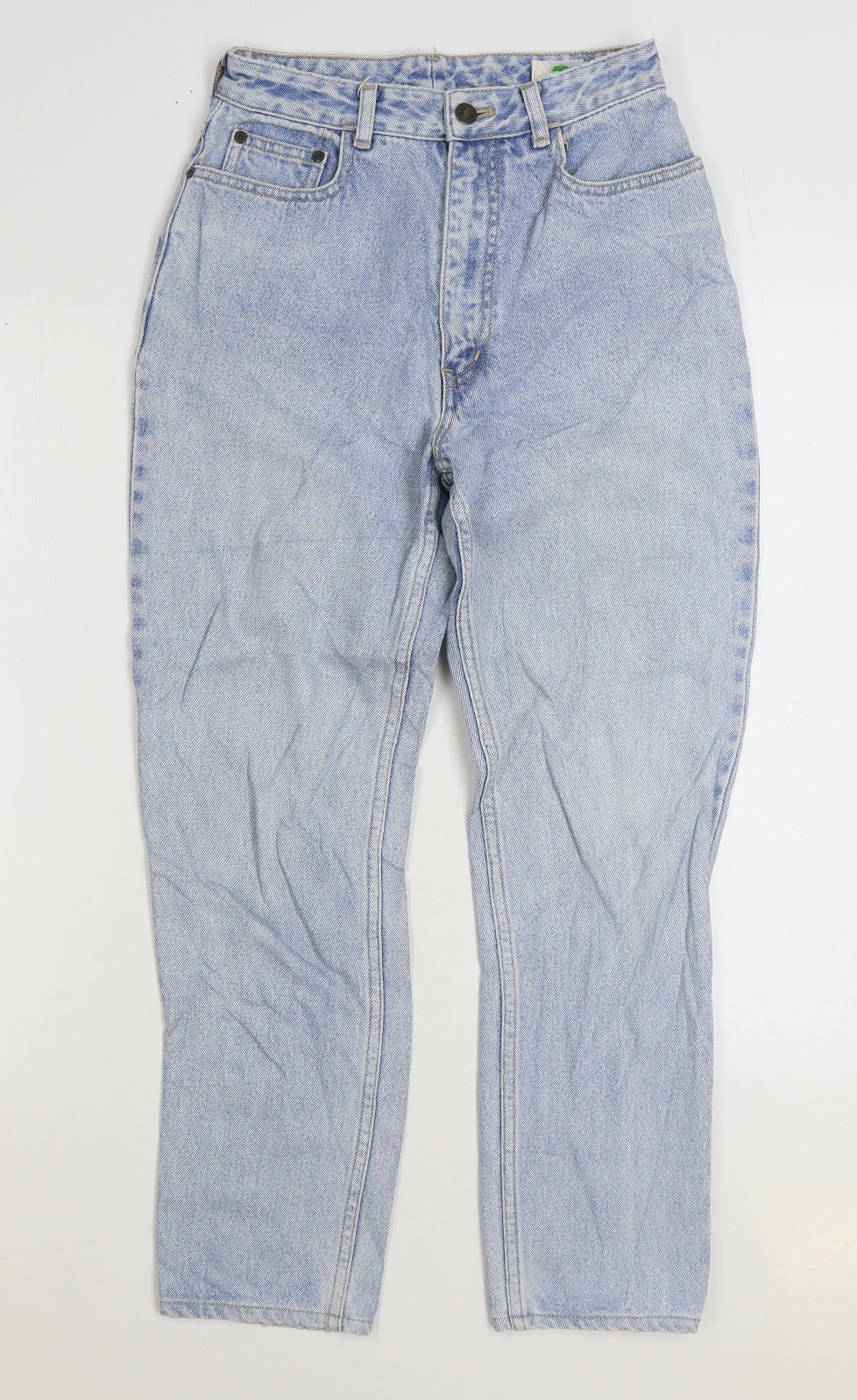 Texwood Womens Blue Cotton Straight Jeans Size 26 in L26 in Regular Zip