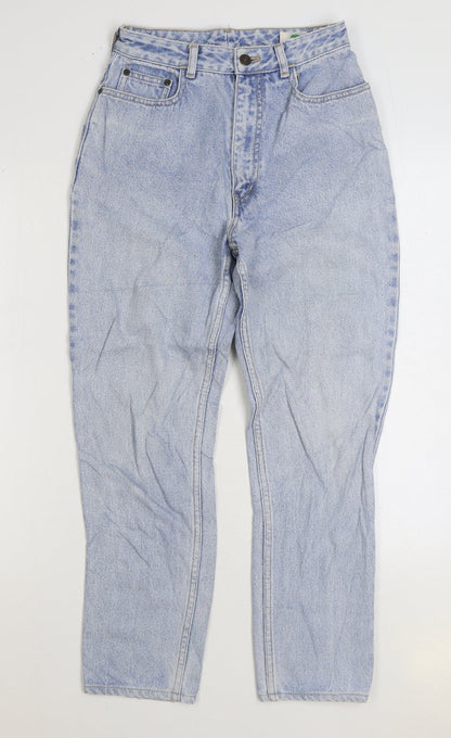 Texwood Womens Blue Cotton Straight Jeans Size 26 in L26 in Regular Zip