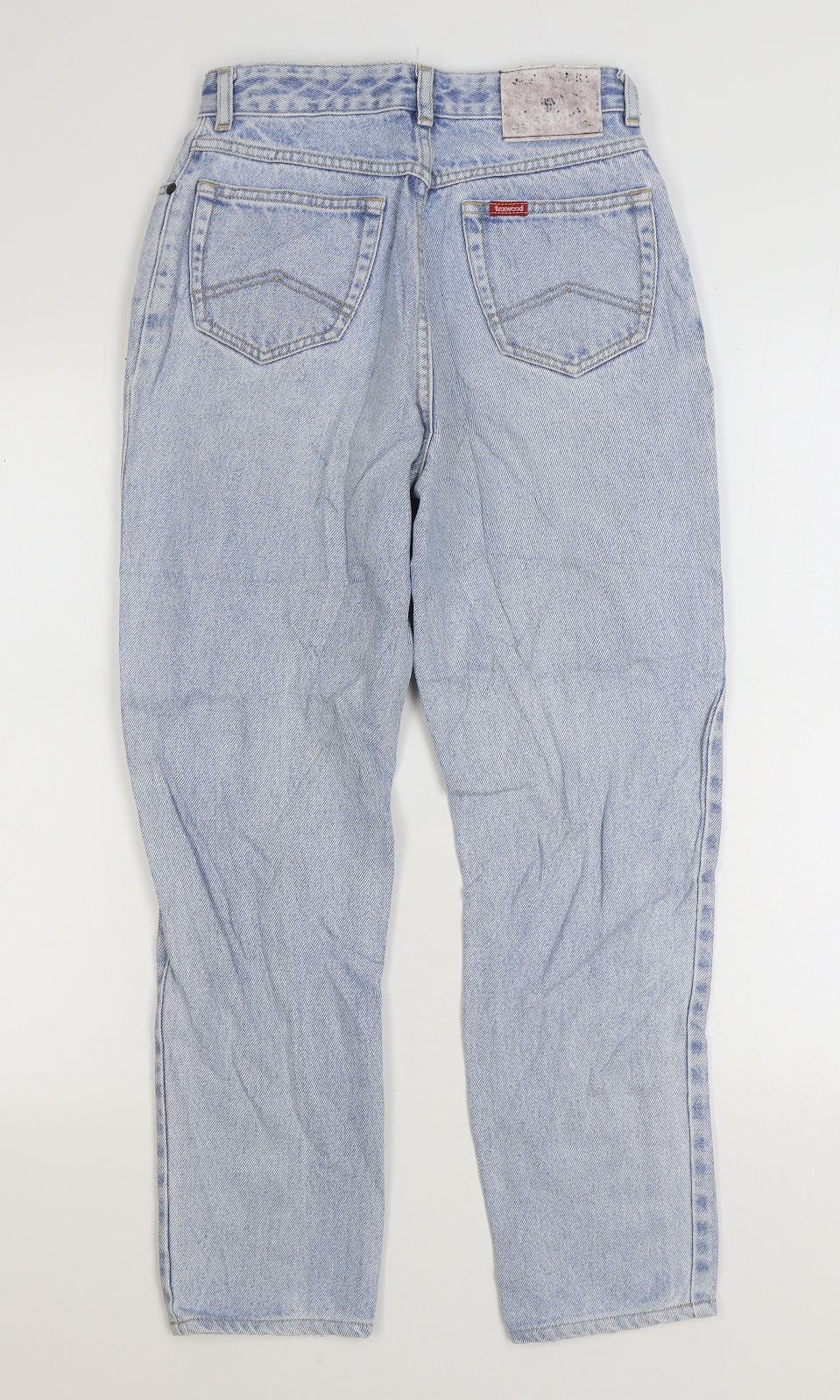 Texwood Womens Blue Cotton Straight Jeans Size 26 in L26 in Regular Zip