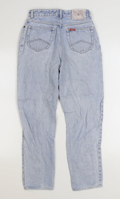 Texwood Womens Blue Cotton Straight Jeans Size 26 in L26 in Regular Zip