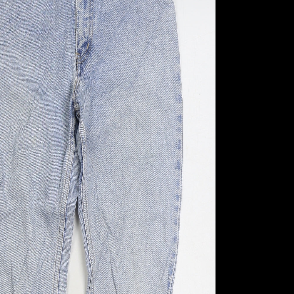 Texwood Womens Blue Cotton Straight Jeans Size 26 in L26 in Regular Zip