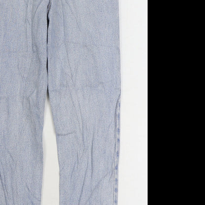 Texwood Womens Blue Cotton Straight Jeans Size 26 in L26 in Regular Zip