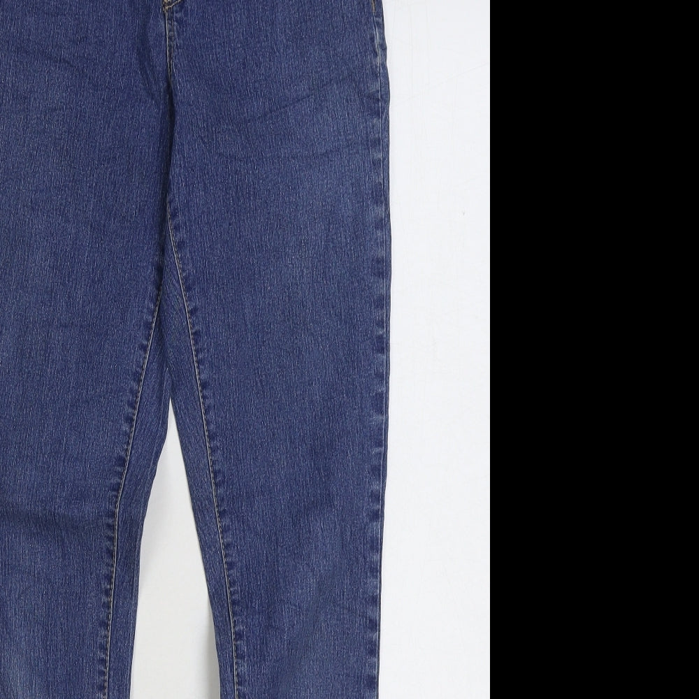 Dorothy Perkins Womens Blue Cotton Skinny Jeans Size 6 L30 in Regular Zip