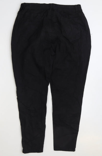 SheIn Womens Black Cotton Skinny Jeans Size 34 in L26 in Regular Zip