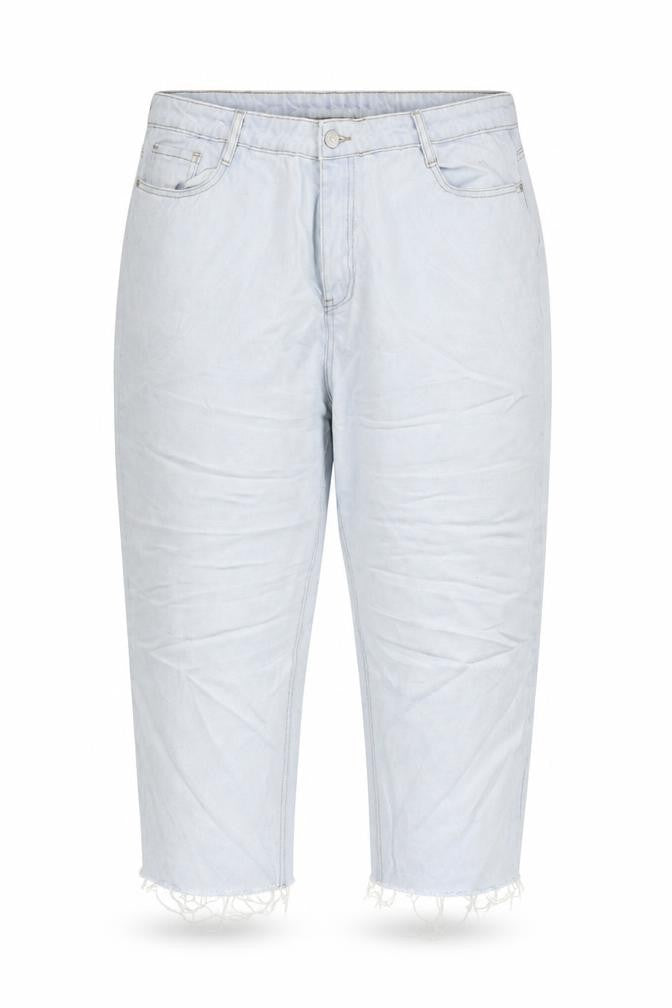 Womens UK Size 24 Missguided Regular Fit Cropped Blue Jeans
