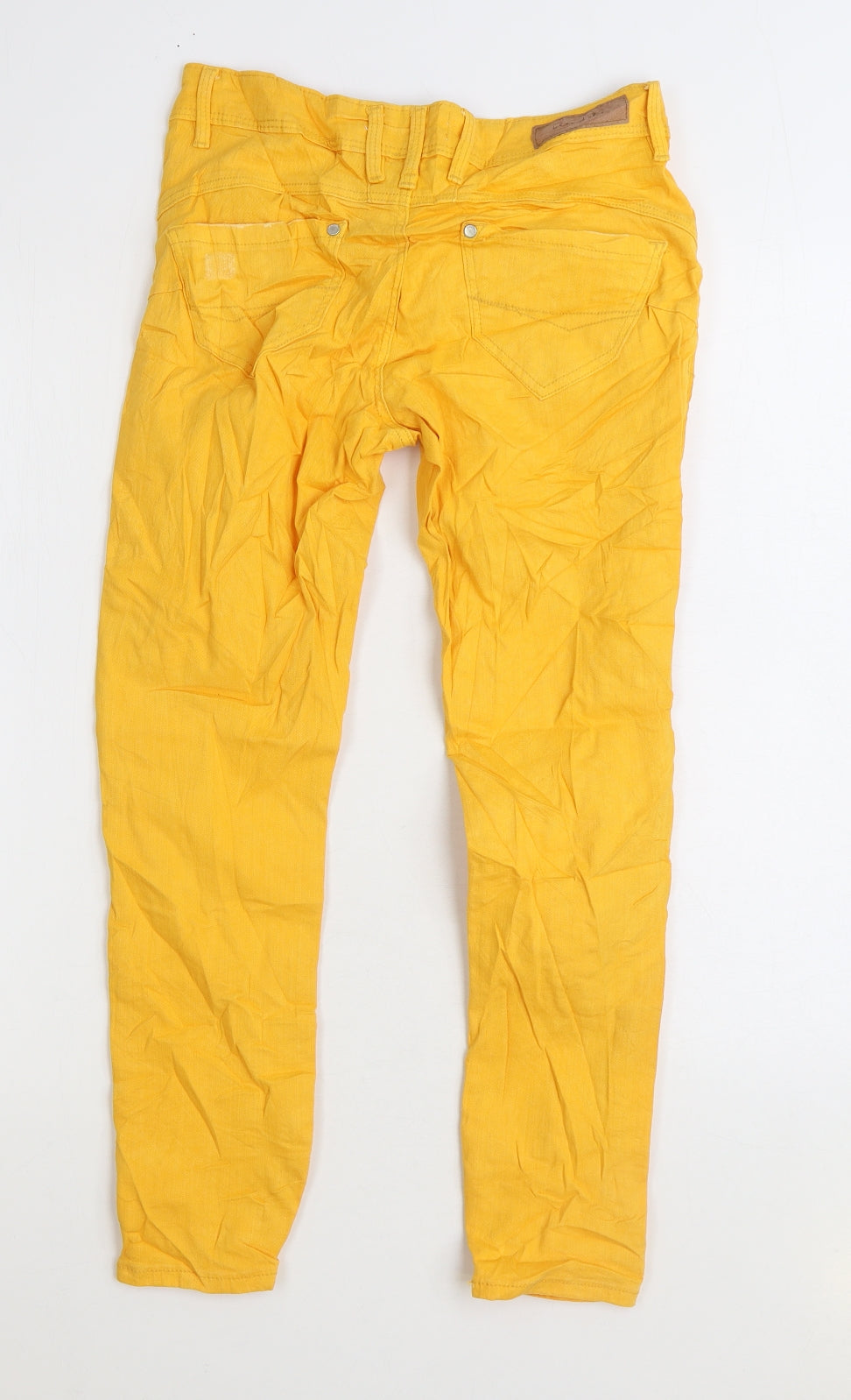 Blendshe Womens Yellow Cotton Skinny Jeans Size 28 in L24 in Regular Zip