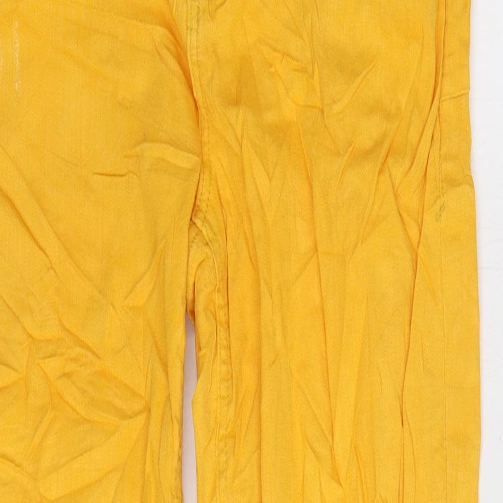 Blendshe Womens Yellow Cotton Skinny Jeans Size 28 in L24 in Regular Zip