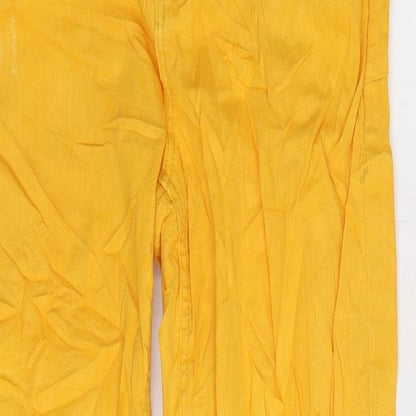 Blendshe Womens Yellow Cotton Skinny Jeans Size 28 in L24 in Regular Zip