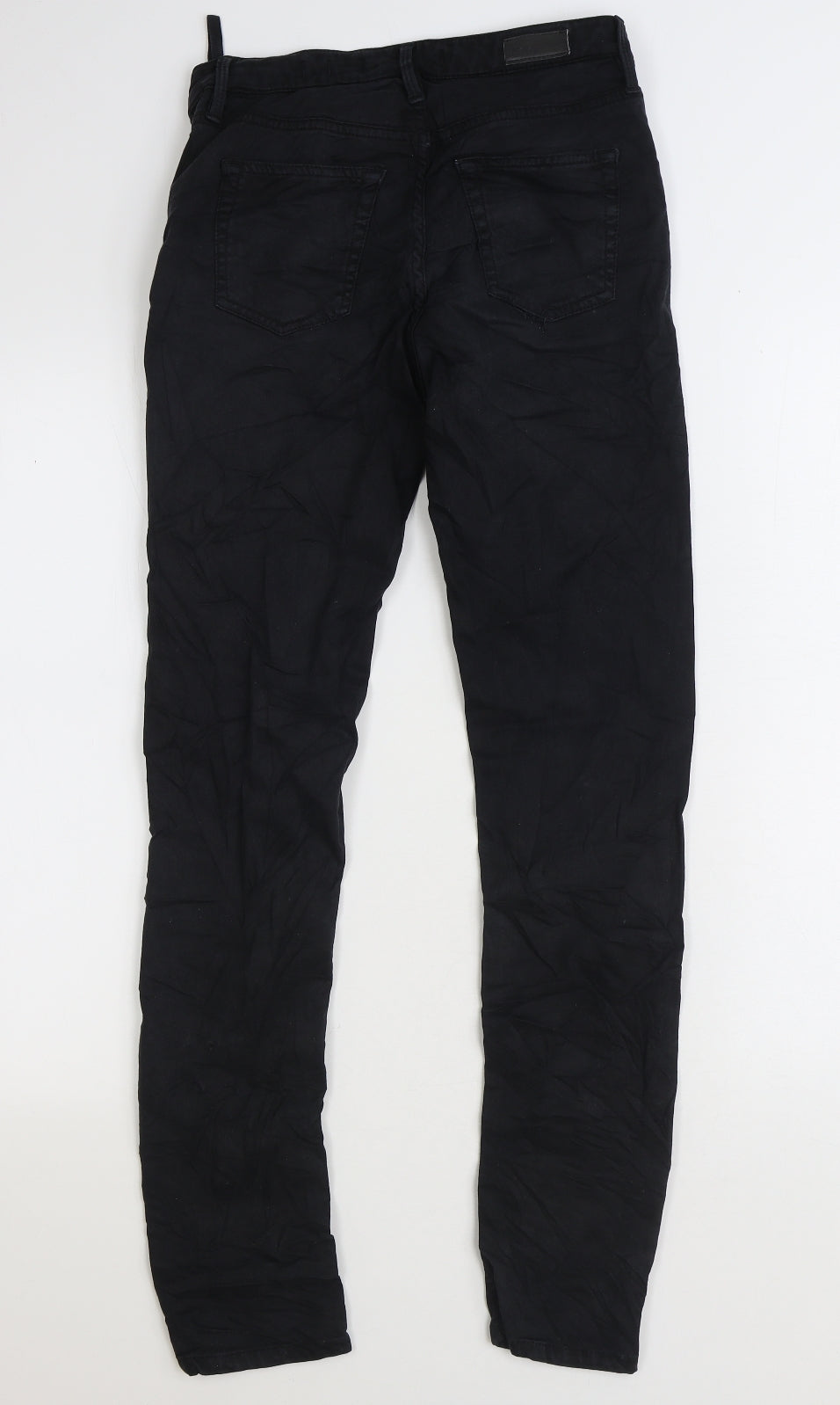 HOD Mens Black Cotton Skinny Jeans Size 26 in L31 in Regular Zip