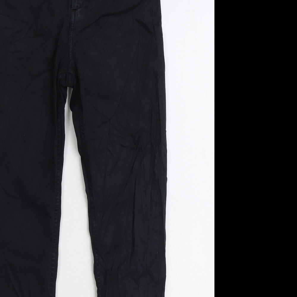 HOD Mens Black Cotton Skinny Jeans Size 26 in L31 in Regular Zip