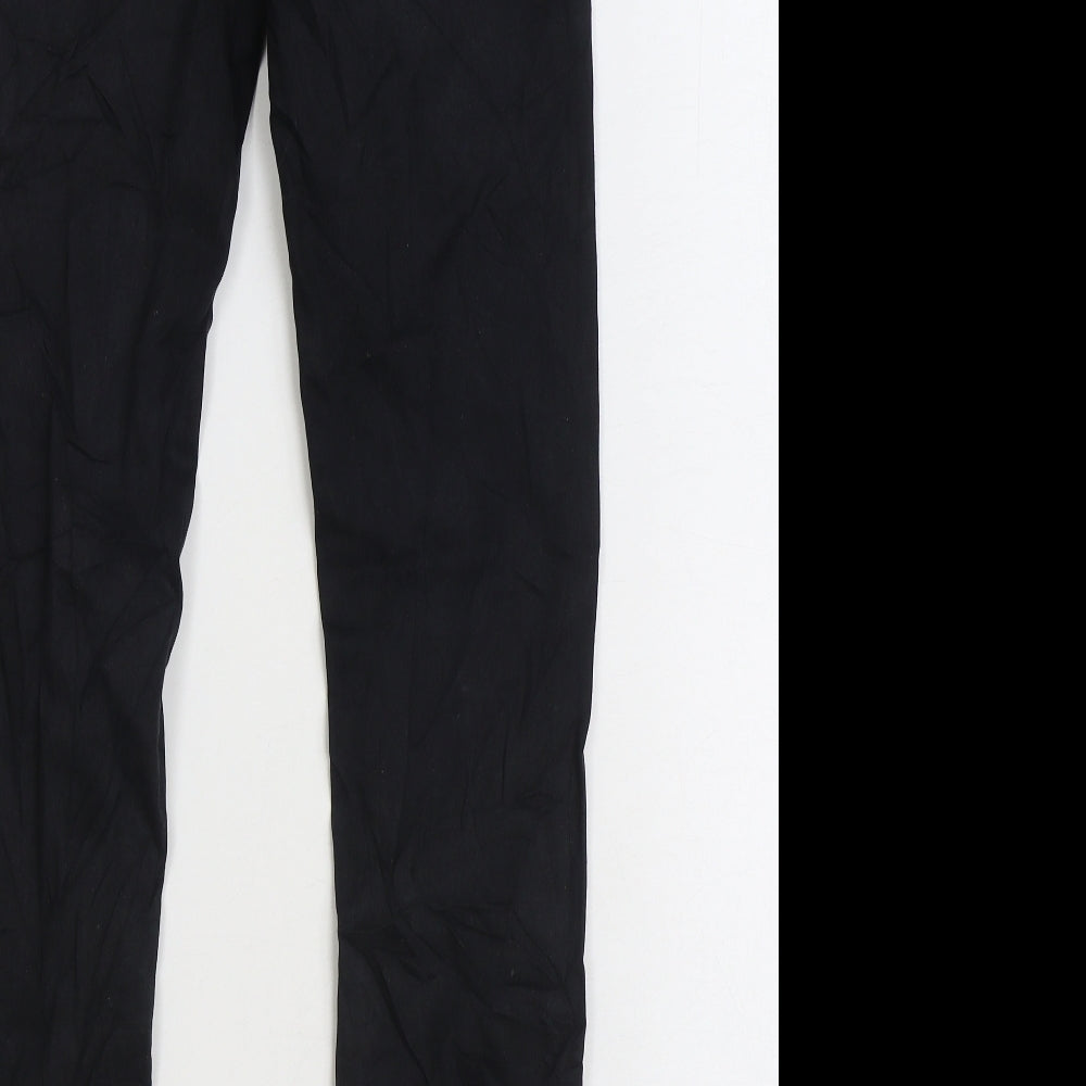 HOD Mens Black Cotton Skinny Jeans Size 26 in L31 in Regular Zip