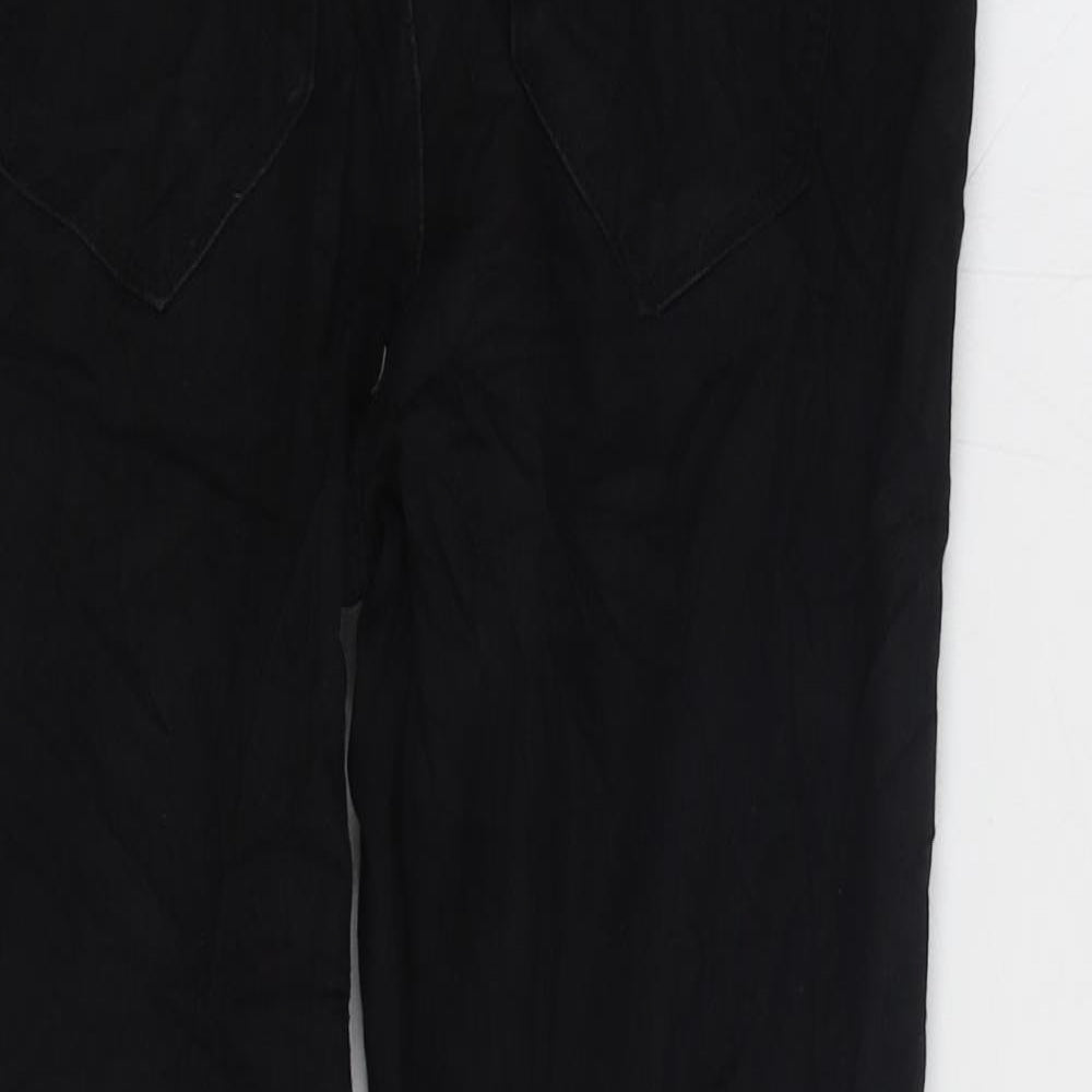 Denim & Co. Womens Black Cotton Jegging Jeans Size 8 L28 in Regular Zip