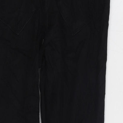 Denim & Co. Womens Black Cotton Jegging Jeans Size 8 L28 in Regular Zip