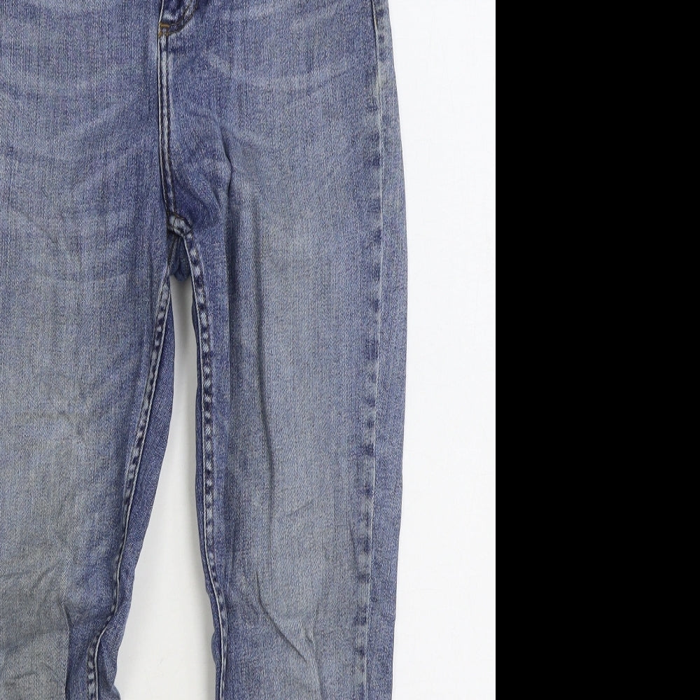 Whistle Mens Blue Cotton Skinny Jeans Size 28 in L28 in Regular Zip