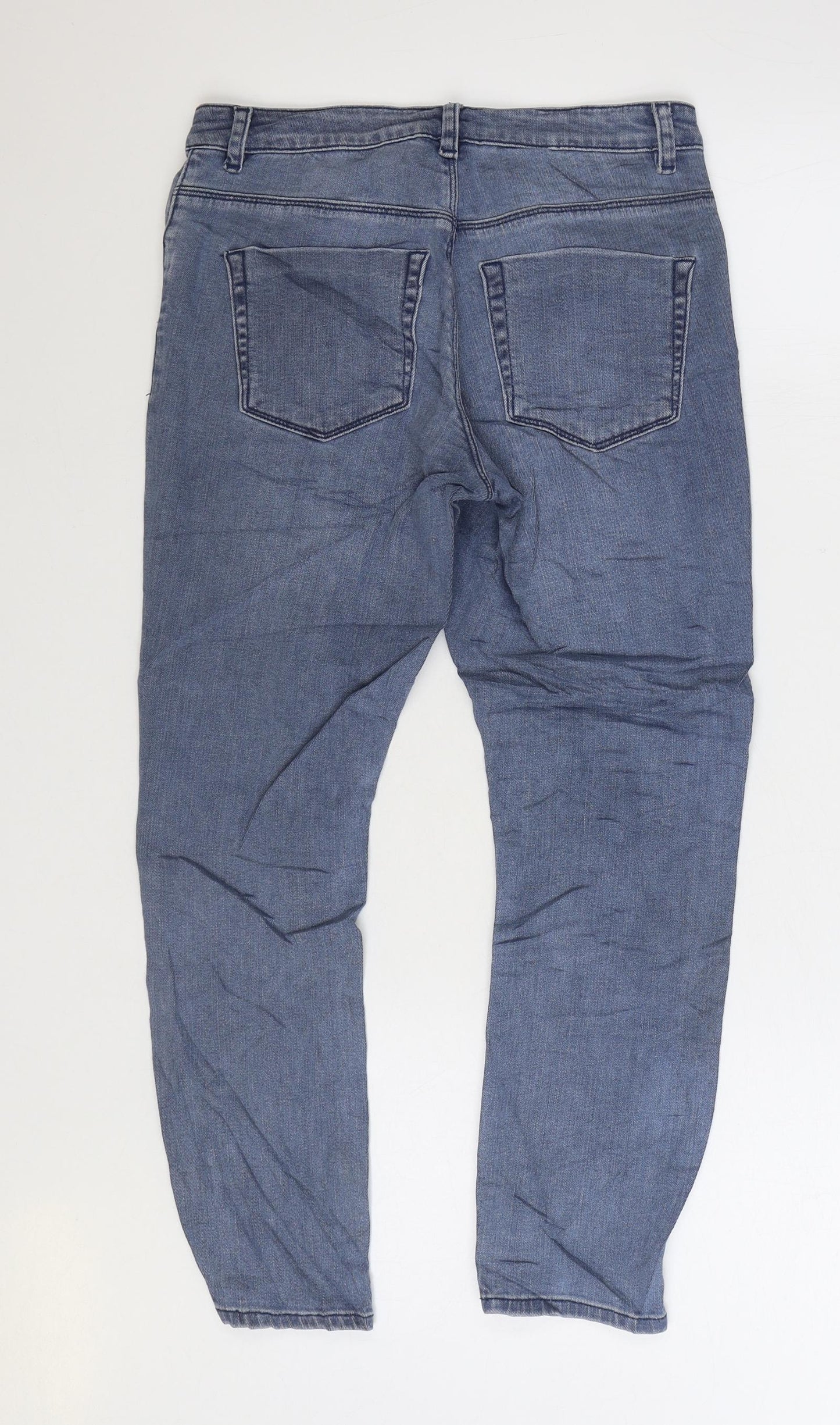 ASOS Mens Blue Cotton Skinny Jeans Size 26 in L28 in Regular