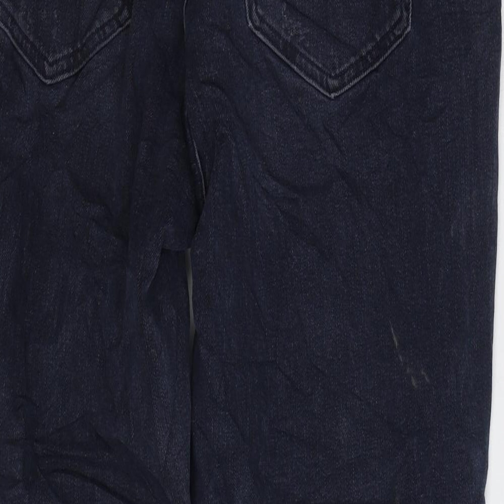 Womens UK Size 14 Marks and Spencer Regular Fit Mom Blue Jeans