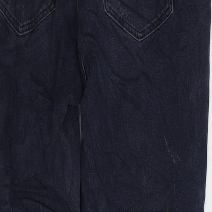 Womens UK Size 14 Marks and Spencer Regular Fit Mom Blue Jeans