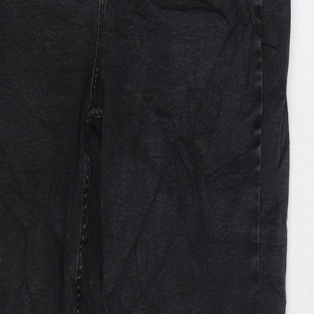 Womens UK Size M Pieces Regular Fit Skinny Black Jeans