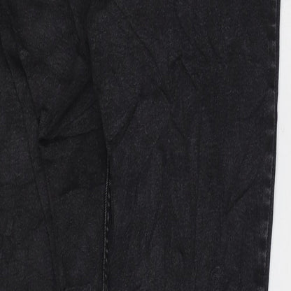 Womens UK Size M Pieces Regular Fit Skinny Black Jeans