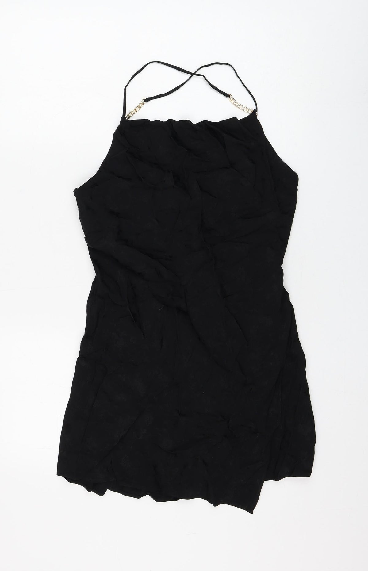 Zara Womens Black Floral Viscose Shift Size XS Square Neck Pullover