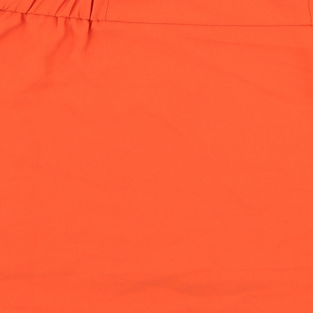 Womens UK Size 14 Topshop Orange Basic Blouse